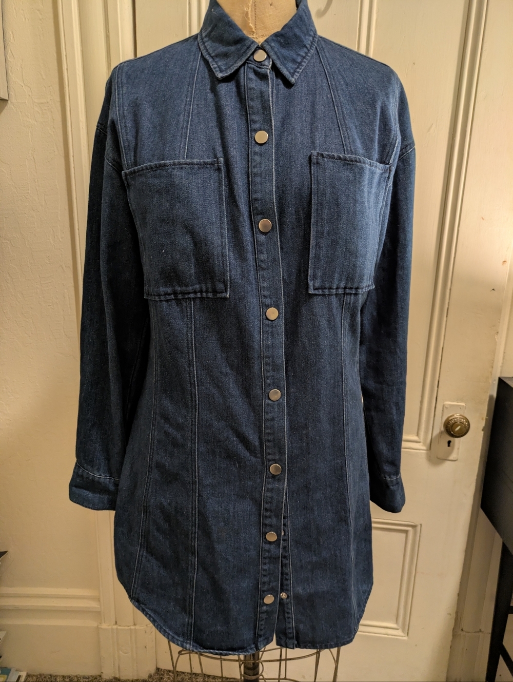 Mare Mare Anthropologie Denim Mini Shirt Dress or Tunic